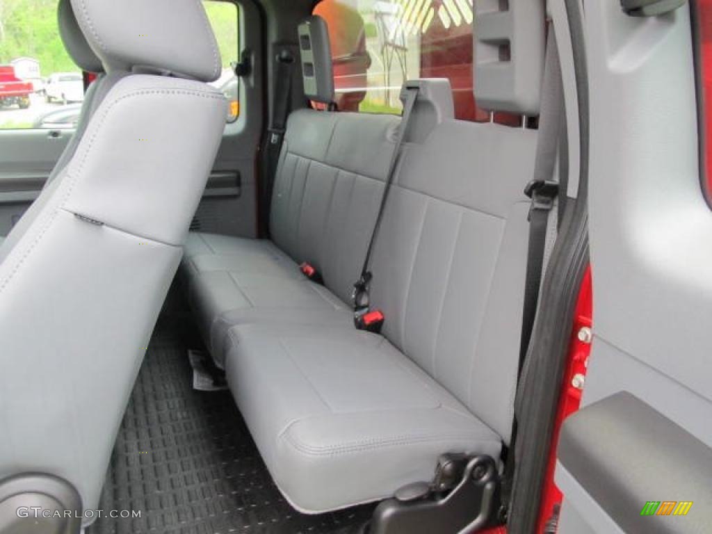 Steel Grey Interior 2011 Ford F550 Super Duty XL Super Cab 4x4 Dump Truck Photo #49323756