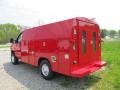2011 Vermillion Red Ford E Series Cutaway E350 Commercial Utility Truck  photo #9