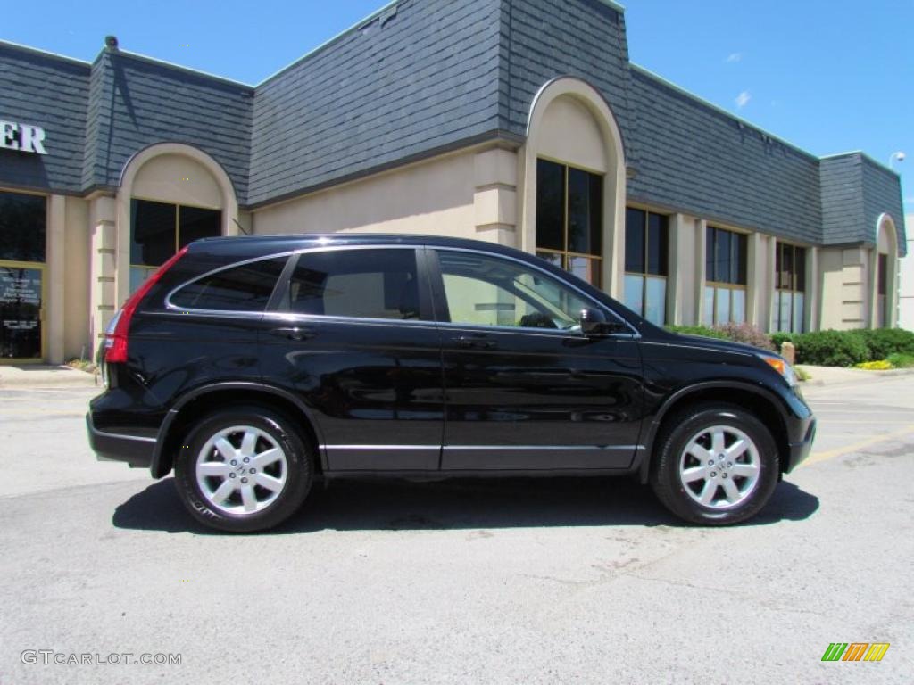 2008 CR-V EX-L - Nighthawk Black Pearl / Black photo #7