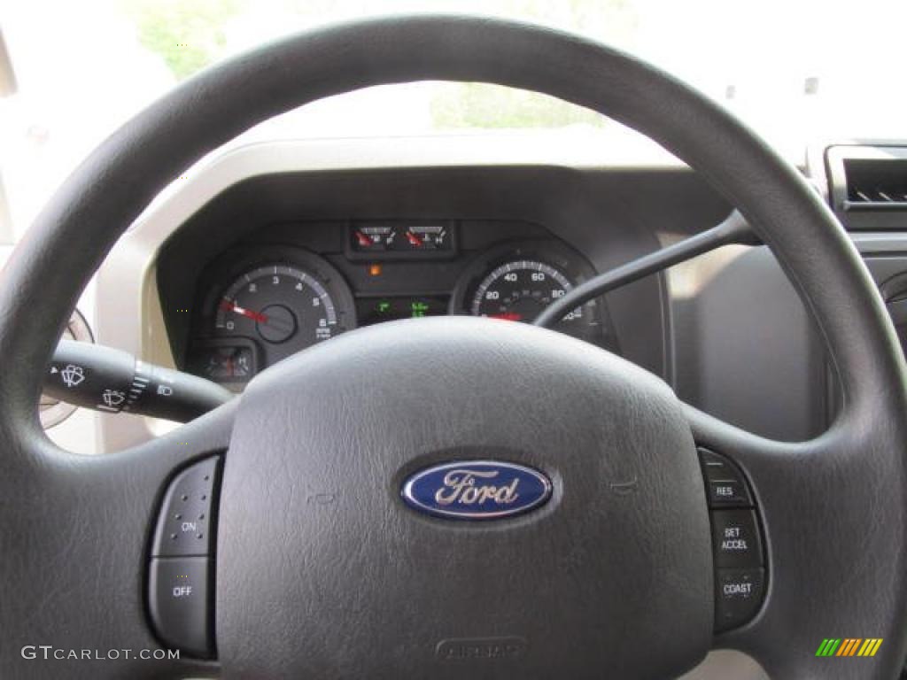 2011 Ford E Series Cutaway E350 Commercial Utility Truck Medium Flint Steering Wheel Photo #49324272