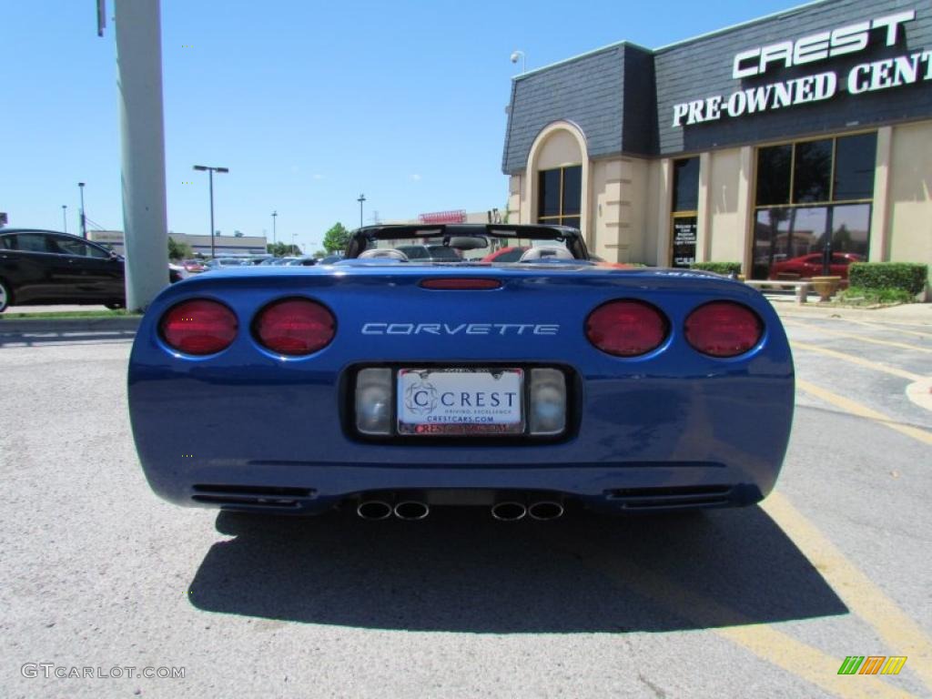2002 Corvette Convertible - Electron Blue Metallic / Light Gray photo #6
