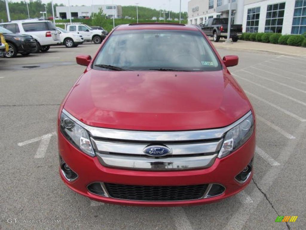 2011 Fusion Sport - Red Candy Metallic / Sport Black/Charcoal Black photo #5