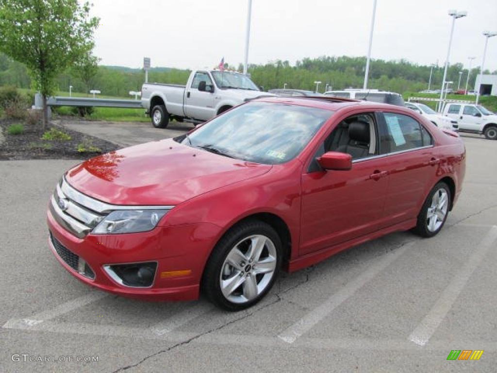 2011 Fusion Sport - Red Candy Metallic / Sport Black/Charcoal Black photo #6