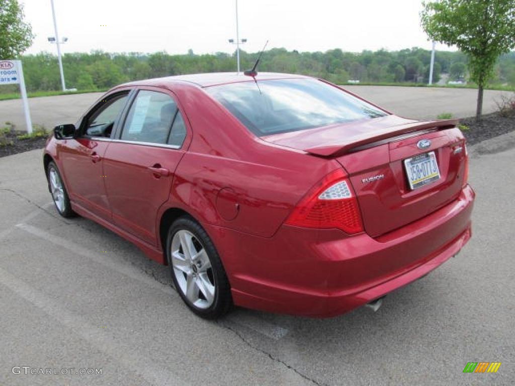 2011 Fusion Sport - Red Candy Metallic / Sport Black/Charcoal Black photo #8