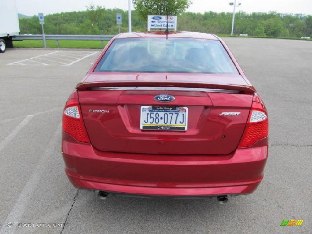2011 Fusion Sport - Red Candy Metallic / Sport Black/Charcoal Black photo #9