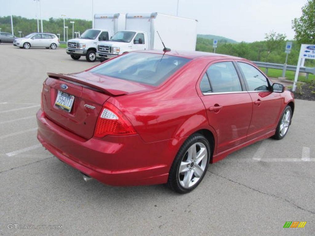 2011 Fusion Sport - Red Candy Metallic / Sport Black/Charcoal Black photo #10