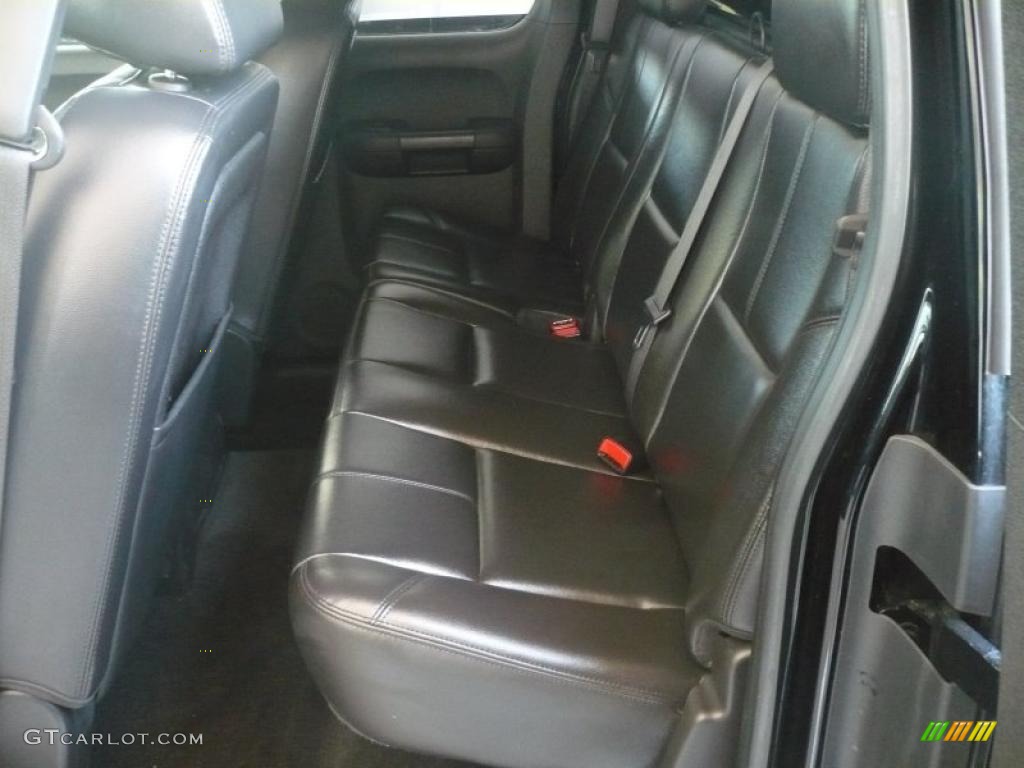 Ebony Interior 2009 Chevrolet Silverado 1500 LT Extended Cab 4x4 Photo #49325448