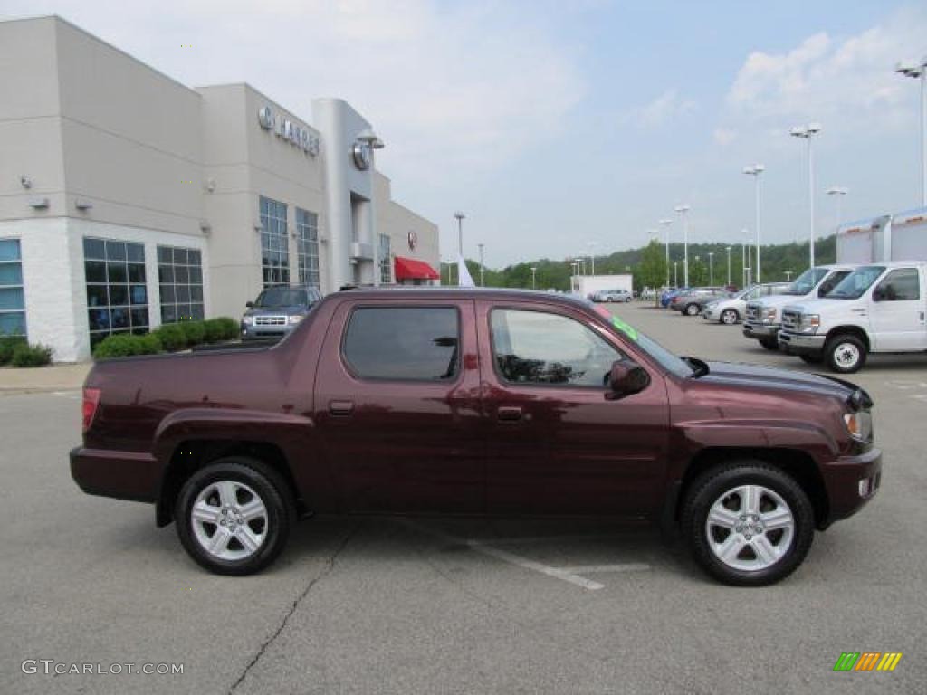 Dark Cherry Pearl 2009 Honda Ridgeline RTL Exterior Photo #49325841