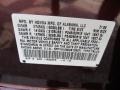  2009 Ridgeline RTL Dark Cherry Pearl Color Code R529PX