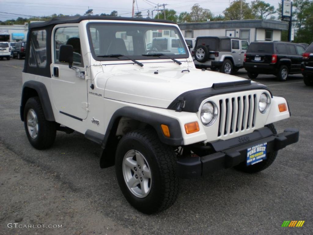2000 Wrangler SE 4x4 - Stone White / Agate photo #3