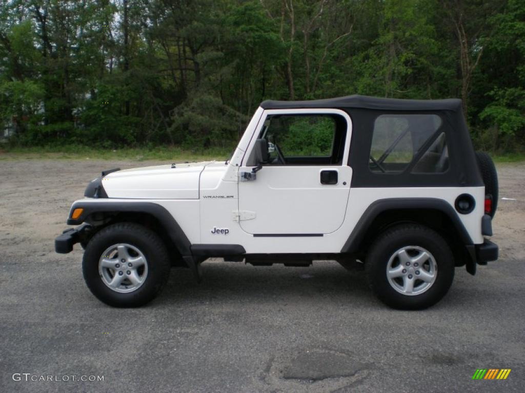 Stone White 2000 Jeep Wrangler SE 4x4 Exterior Photo #49327578