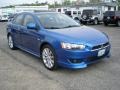 2009 Octane Blue Pearl Mitsubishi Lancer GTS  photo #3