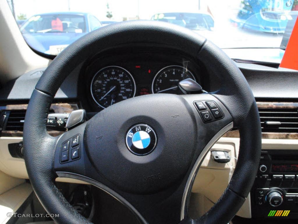 2008 3 Series 328i Coupe - Crimson Red / Beige photo #25