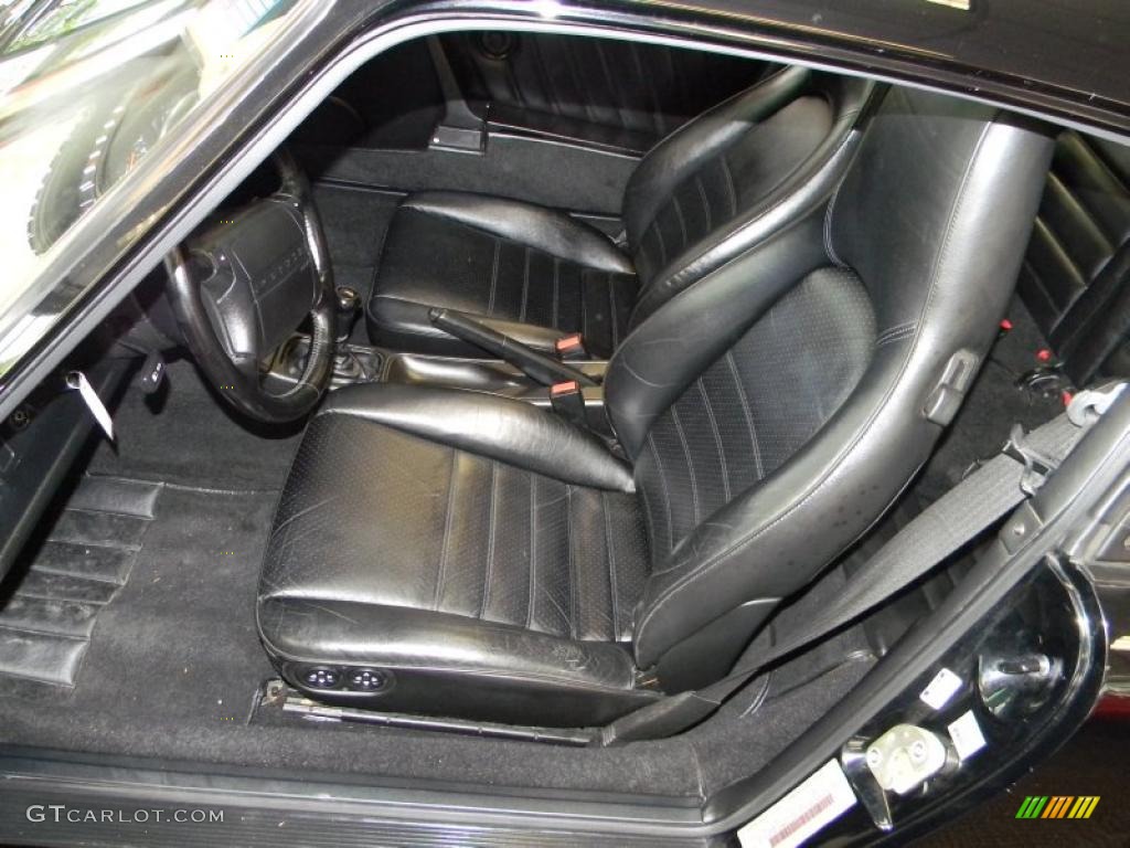 Black Interior 1991 Porsche 911 Carrera 2 Coupe Photo #49330704