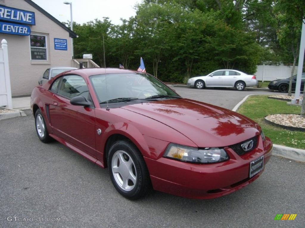 2004 Mustang V6 Coupe - Redfire Metallic / Medium Parchment photo #7