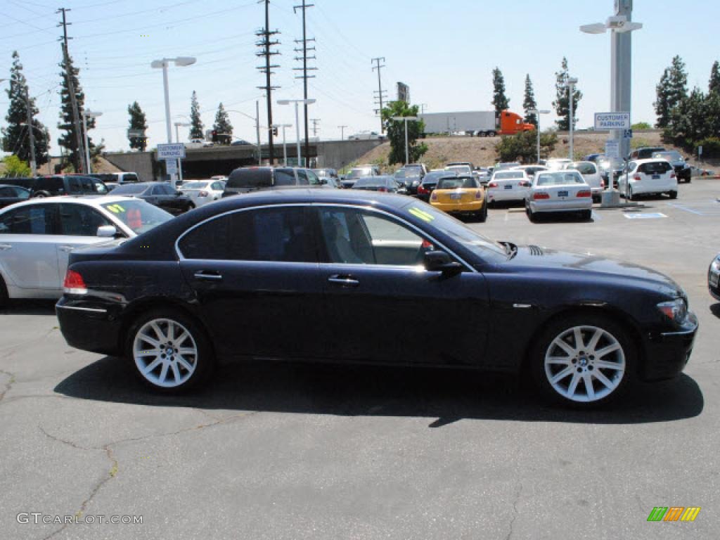 2006 7 Series 750i Sedan - Jet Black / Black/Cream Beige photo #3
