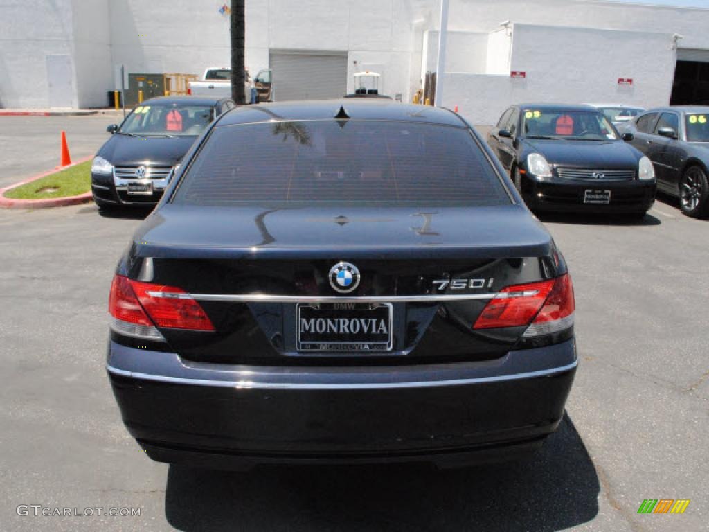 2006 7 Series 750i Sedan - Jet Black / Black/Cream Beige photo #9