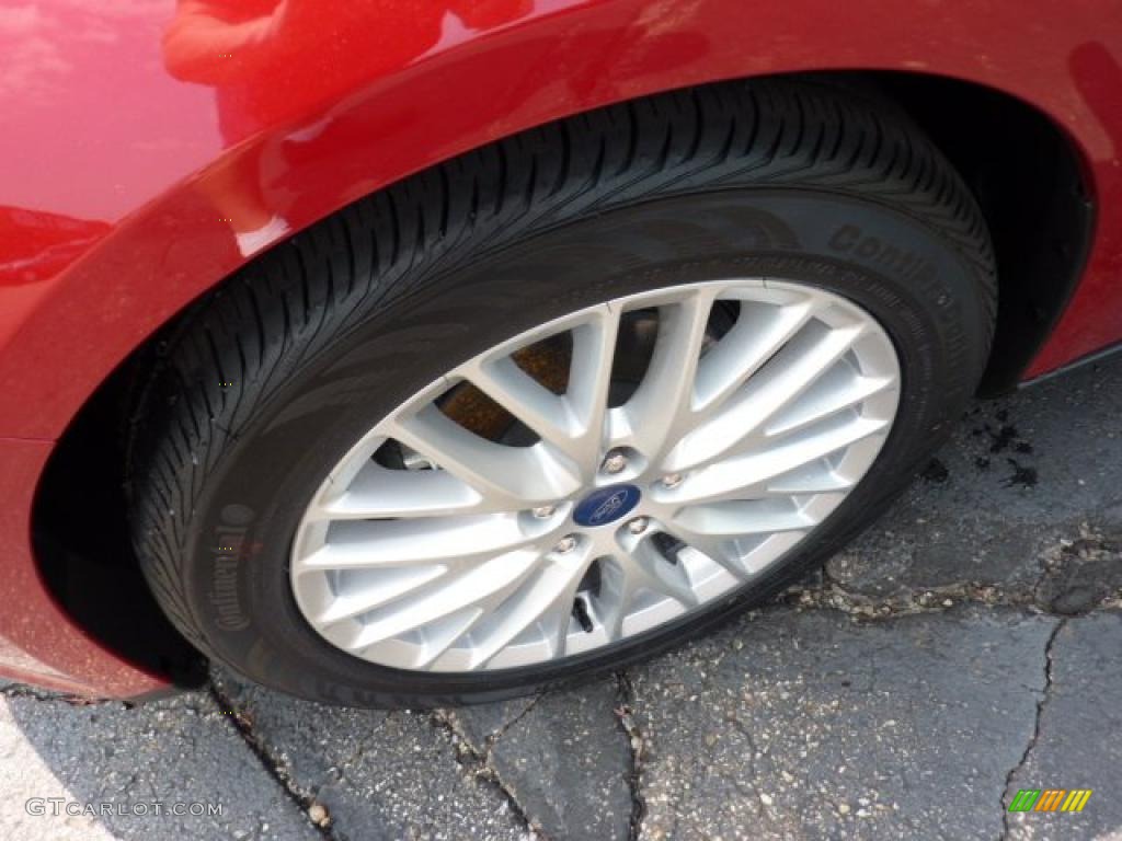 2012 Focus SEL Sedan - Red Candy Metallic / Charcoal Black Leather photo #7