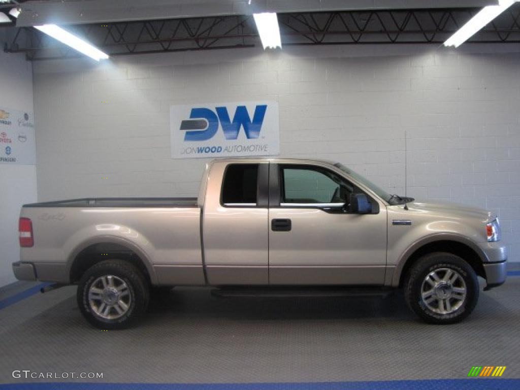 2006 F150 Lariat SuperCab 4x4 - Silver Metallic / Tan photo #5