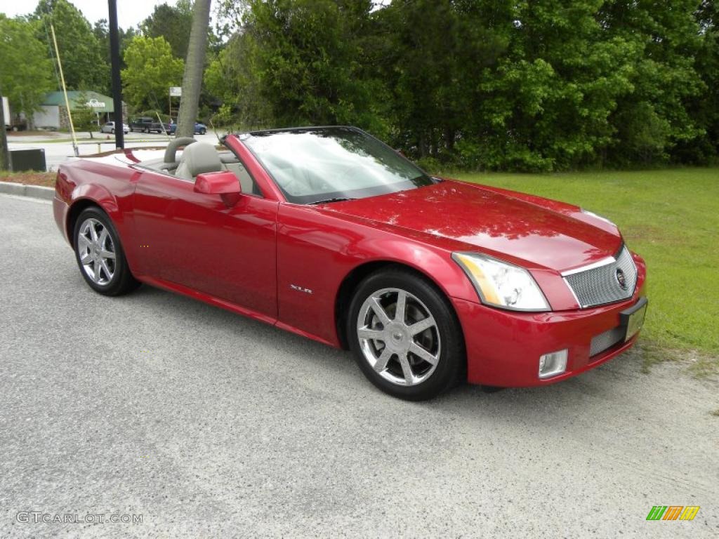 2004 XLR Roadster - Crimson Red Pearl / Shale photo #22