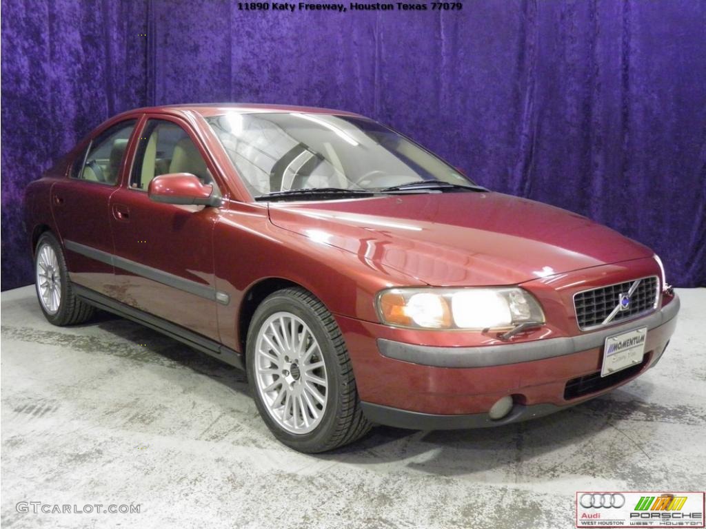 2003 S60 2.4T - Ruby Red Metallic / Beige/Light Sand photo #3