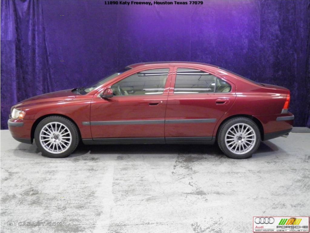 2003 S60 2.4T - Ruby Red Metallic / Beige/Light Sand photo #5