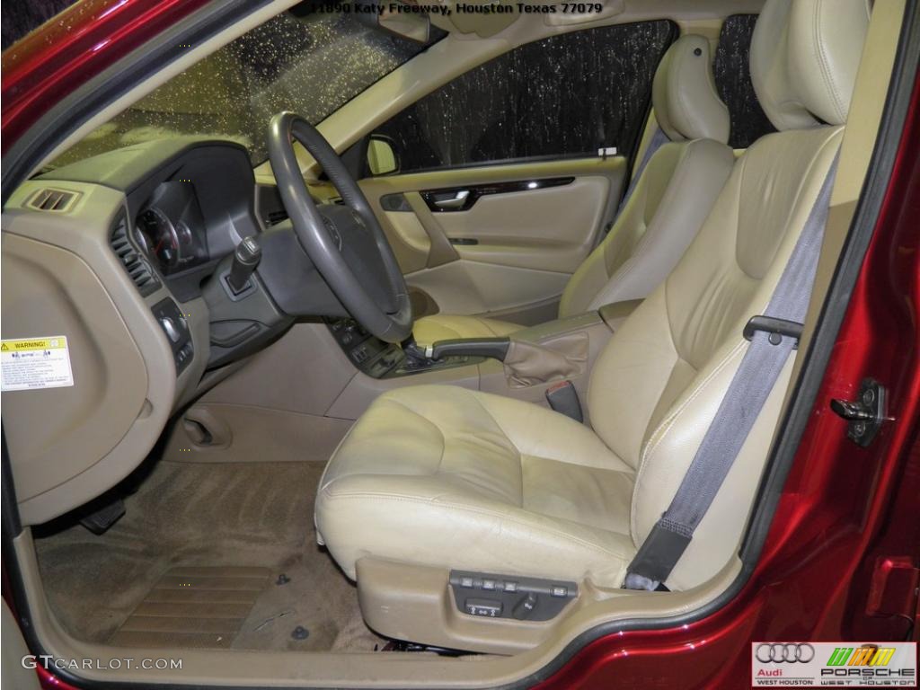 2003 S60 2.4T - Ruby Red Metallic / Beige/Light Sand photo #7