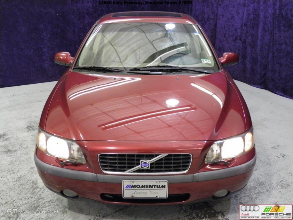 2003 S60 2.4T - Ruby Red Metallic / Beige/Light Sand photo #18
