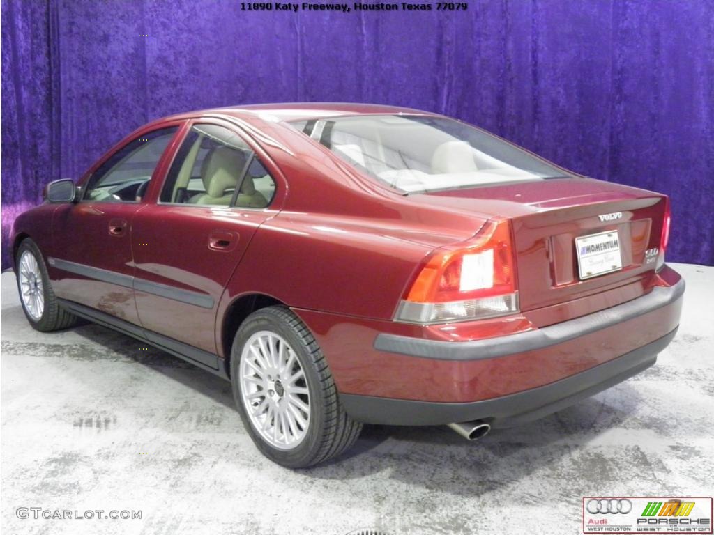 2003 S60 2.4T - Ruby Red Metallic / Beige/Light Sand photo #20