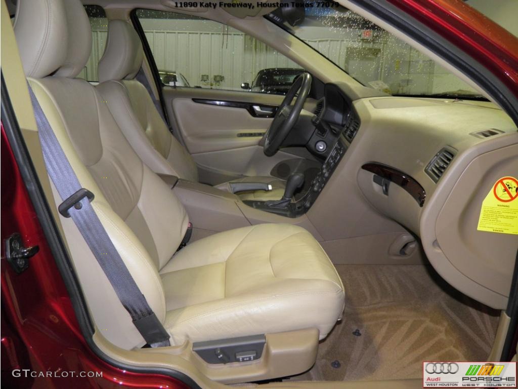 2003 S60 2.4T - Ruby Red Metallic / Beige/Light Sand photo #23