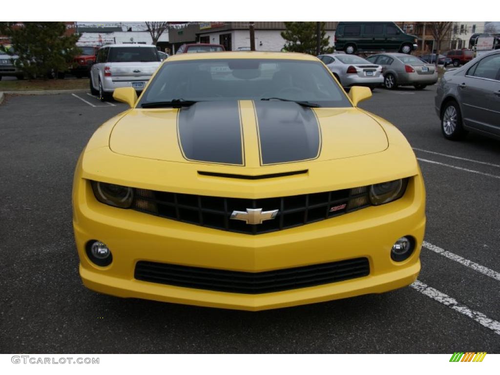 Rally Yellow 2010 Chevrolet Camaro SS Coupe Transformers Special Edition Exterior Photo #49334232
