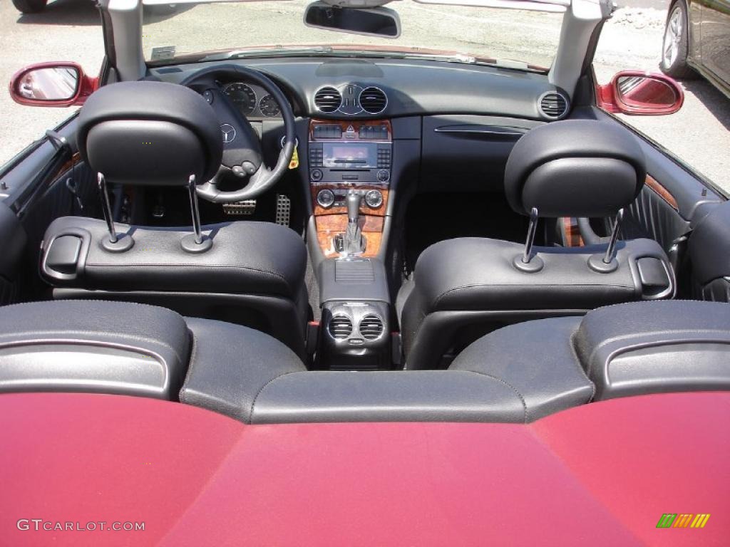 Black Interior 2009 Mercedes-Benz CLK 550 Cabriolet Photo #49337595