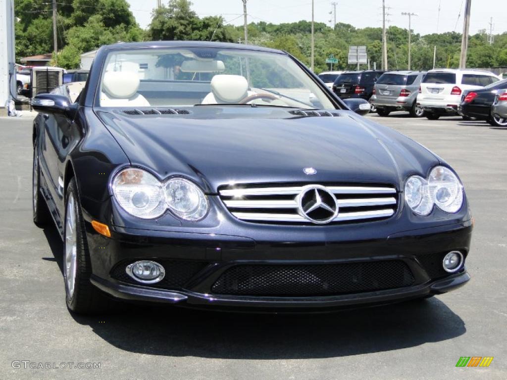 Majestic Black Metallic 2008 Mercedes-Benz SL 550 Roadster Exterior Photo #49339539