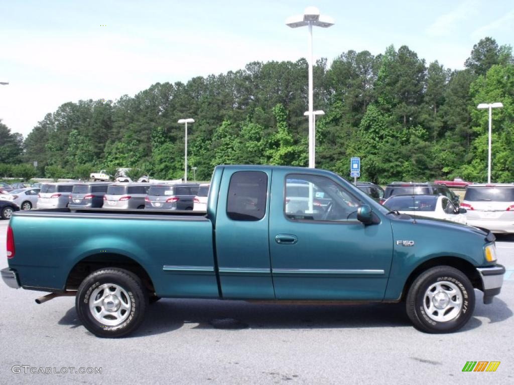 Pacific Green Metallic 1998 Ford F150 XLT SuperCab Exterior Photo #49339713