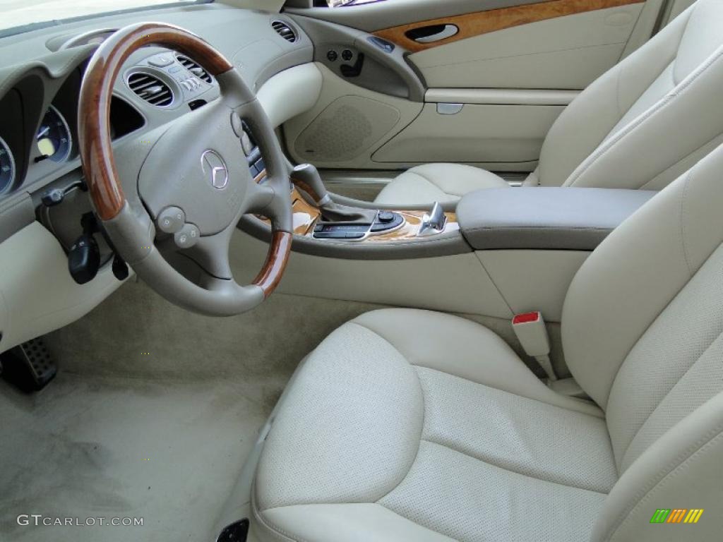 Stone Interior 2008 Mercedes-Benz SL 550 Roadster Photo #49339728