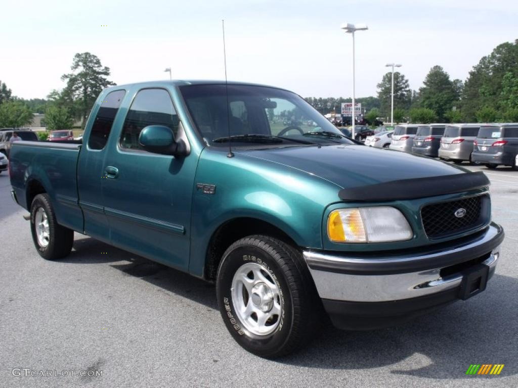 Pacific Green Metallic 1998 Ford F150 XLT SuperCab Exterior Photo #49339759