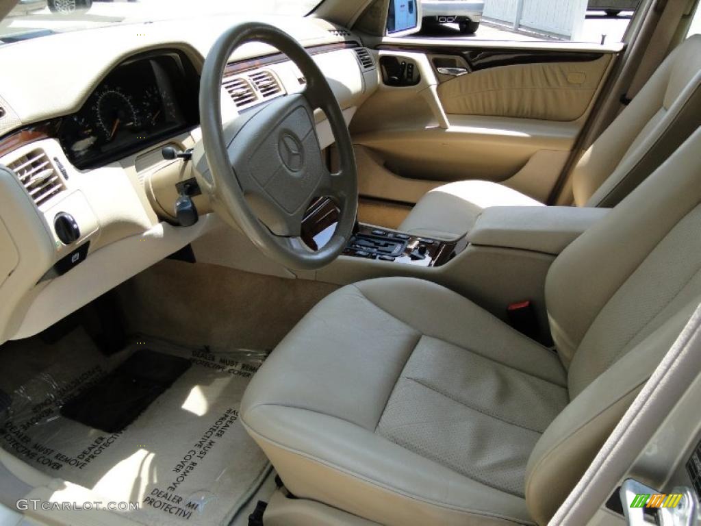 Parchment Interior 1998 Mercedes-Benz E 430 Sedan Photo #49340124