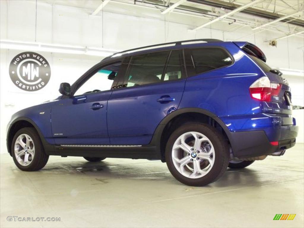 2010 X3 xDrive30i - Montego Blue Metallic / Black photo #10
