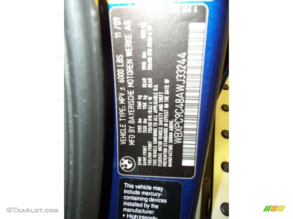 2010 X3 xDrive30i - Montego Blue Metallic / Black photo #14