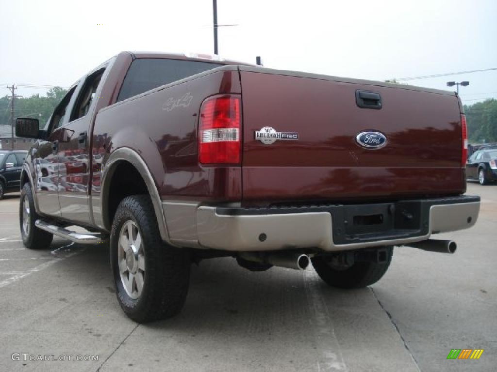 2005 F150 King Ranch SuperCrew 4x4 - Dark Copper Metallic / Castano Brown Leather photo #5
