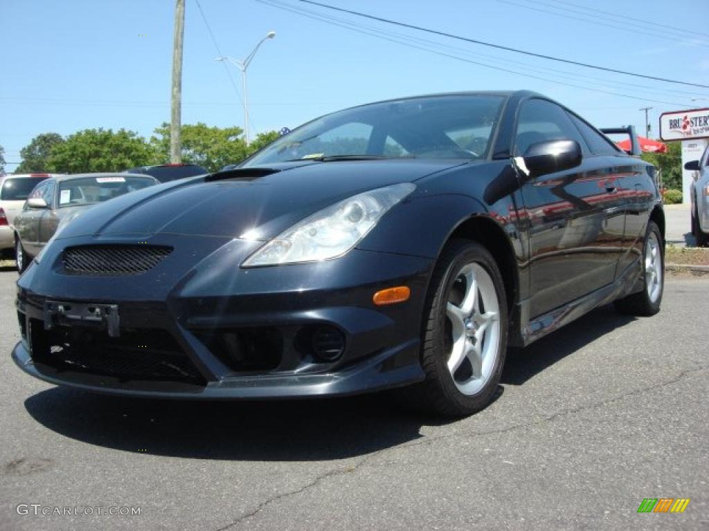 2003 Celica GT-S - Carbon Blue / Black/Deep Blue photo #1