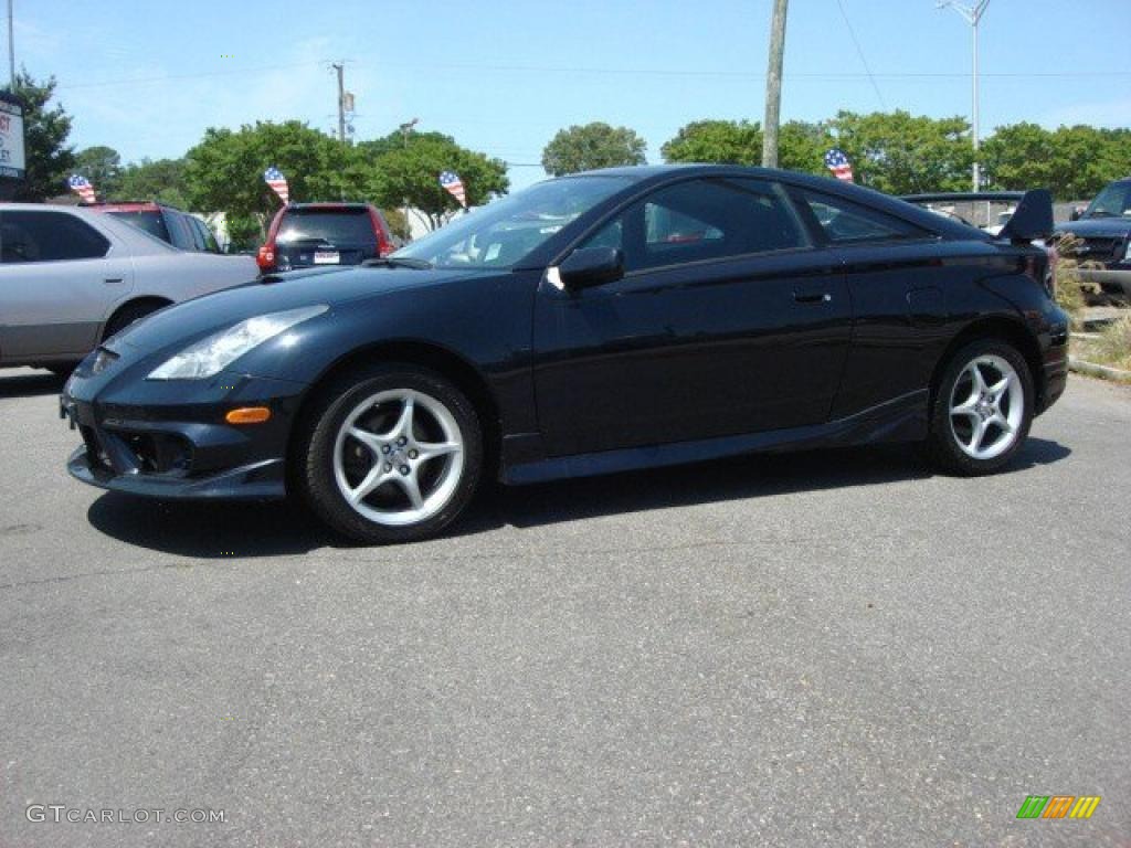 2003 Celica GT-S - Carbon Blue / Black/Deep Blue photo #2
