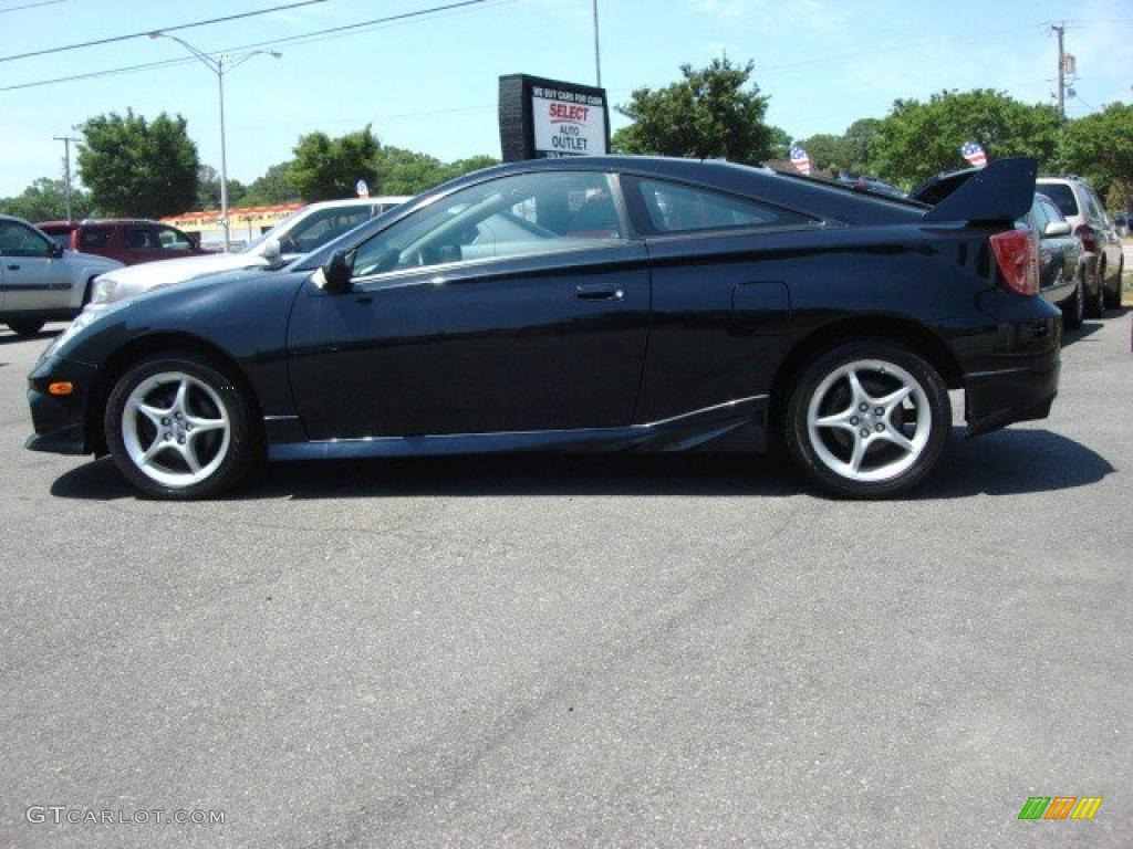2003 Celica GT-S - Carbon Blue / Black/Deep Blue photo #3