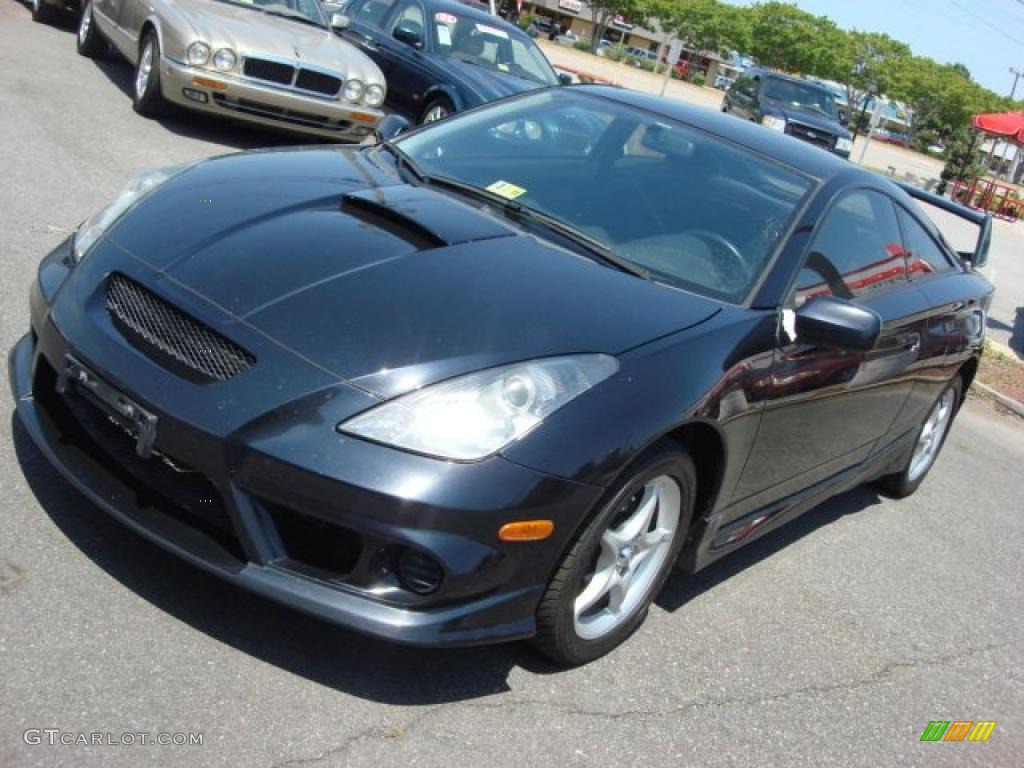 2003 Celica GT-S - Carbon Blue / Black/Deep Blue photo #8