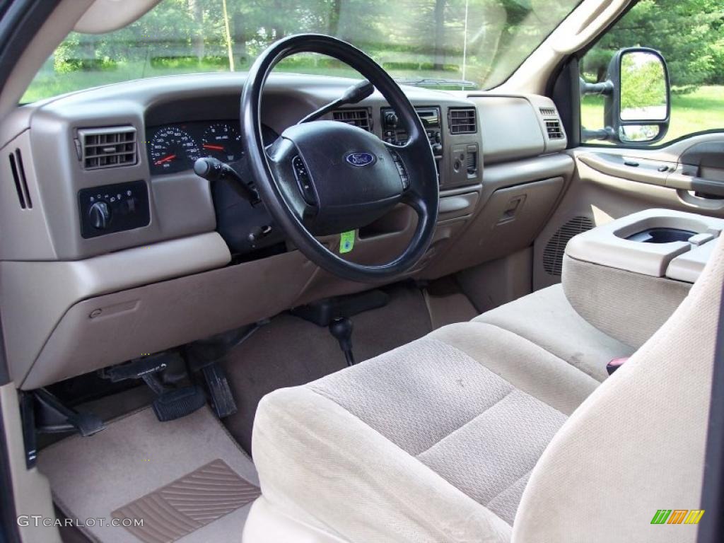 Medium Parchment Interior 2004 Ford F350 Super Duty FX4 Regular Cab 4x4 Photo #49341720