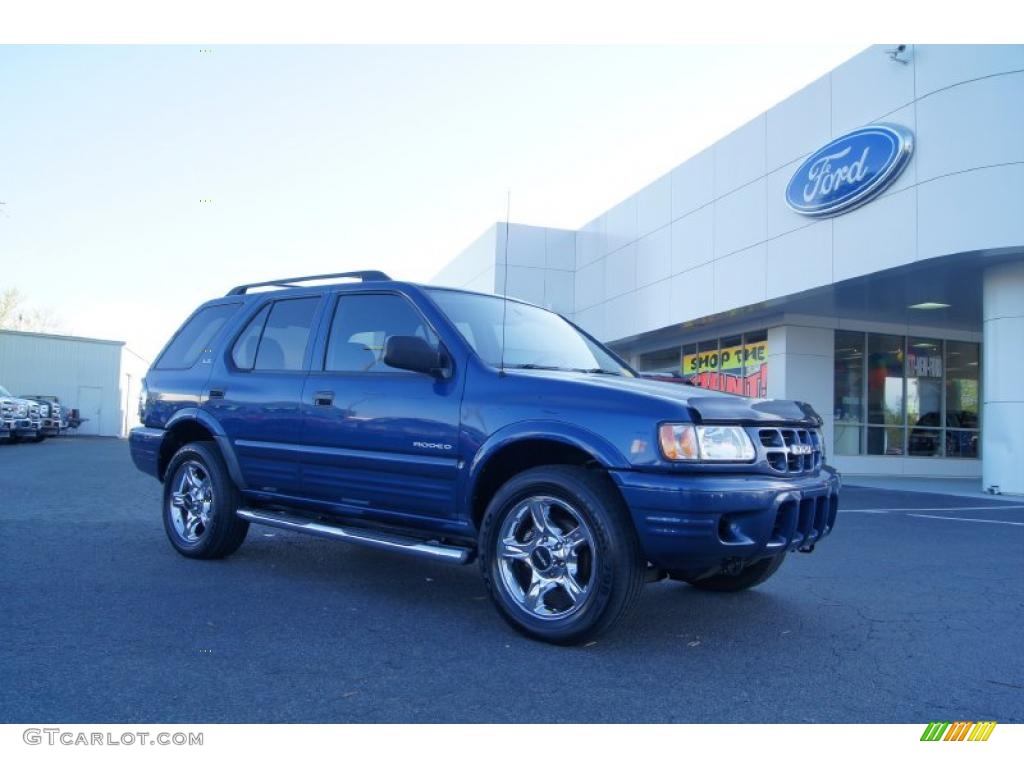 2002 Rodeo LSE 4WD - Clipper Blue Metallic / Gray photo #1