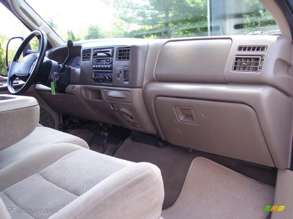 2004 Ford F350 Super Duty FX4 Regular Cab 4x4 Medium Parchment Dashboard Photo #49341828