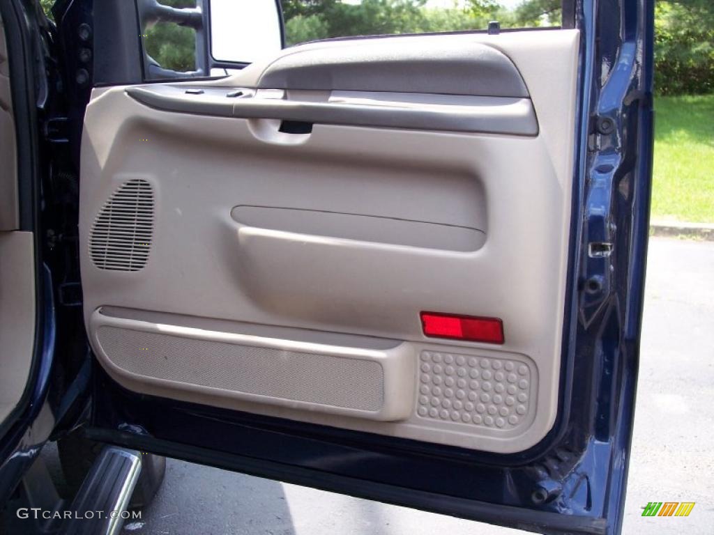 2004 Ford F350 Super Duty FX4 Regular Cab 4x4 Medium Parchment Door Panel Photo #49341903