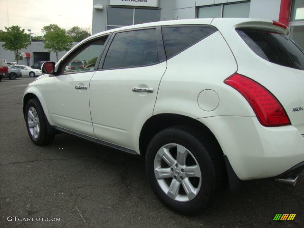 2007 Murano S AWD - Glacier Pearl White / Cafe Latte photo #7