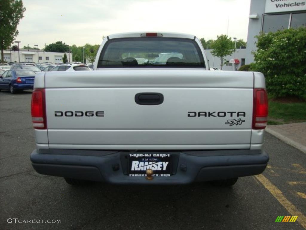 2003 Dakota SXT Quad Cab 4x4 - Bright Silver Metallic / Dark Slate Gray photo #5